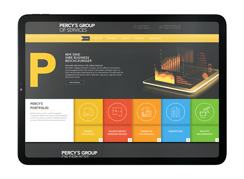 Percy's Group of Services Website Design