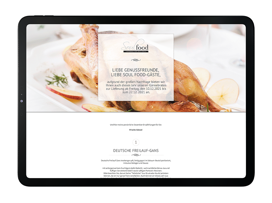 Soulfood Newsletter Design