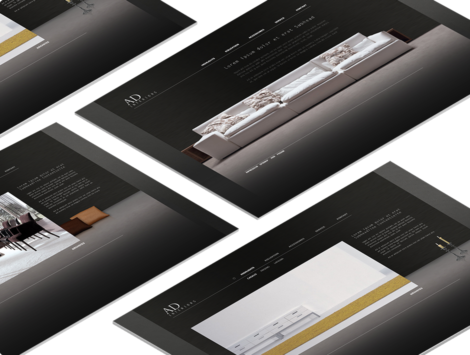 AD interiors Website Design
