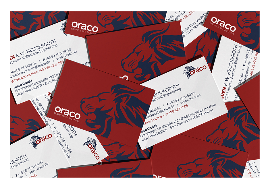 oraco Visitenkarten Design